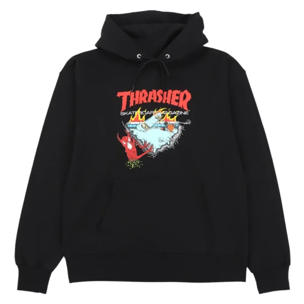 Thrasher felpa con cappuccio