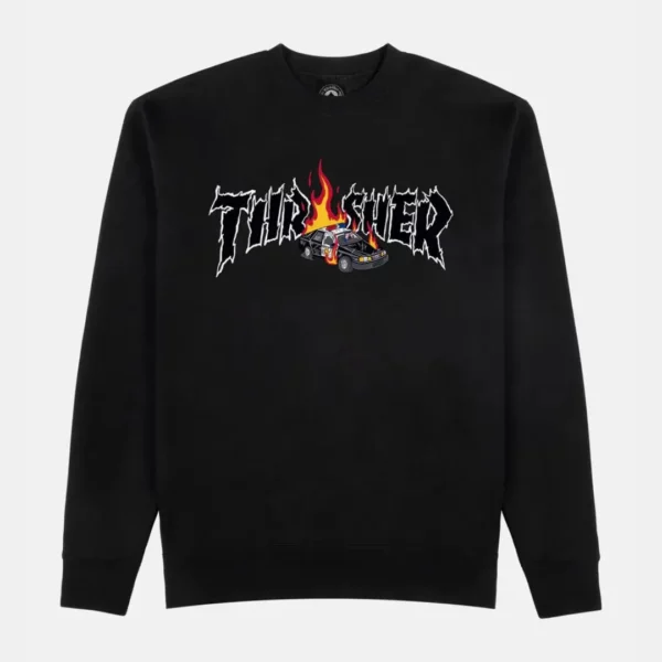 Thrasher felpa senza cappuccio