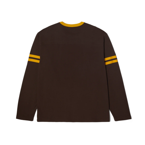 HUF - Exeter Long Sleeve Football Shirt Espresso - immagine 2