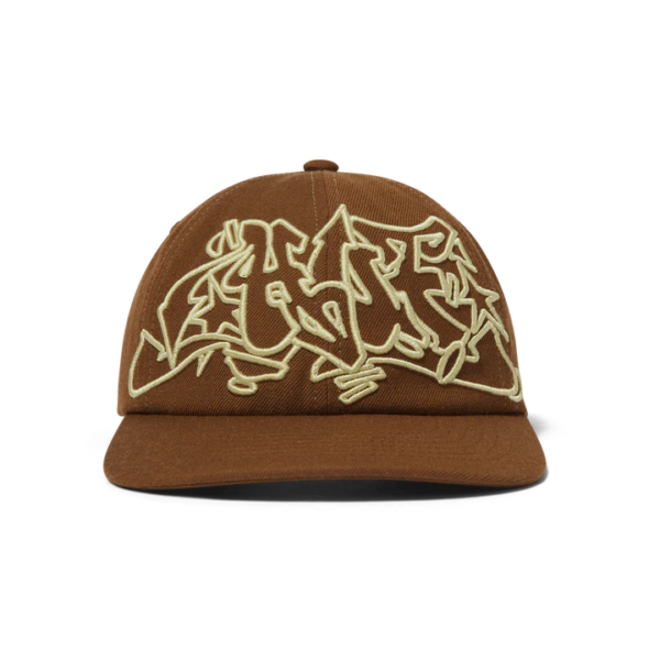 HUF - Outlines 6 Panel Snapback Hat Brown - immagine 2