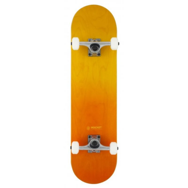 ROCKET - Complete Skateboard Double Dipped Orange/Yellow 8"