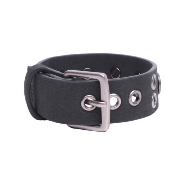 Fallen - Rivet Logo Cuff Bracelet Black/Silver - immagine 3